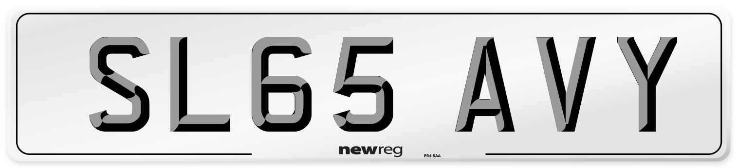 SL65 AVY Number Plate from New Reg